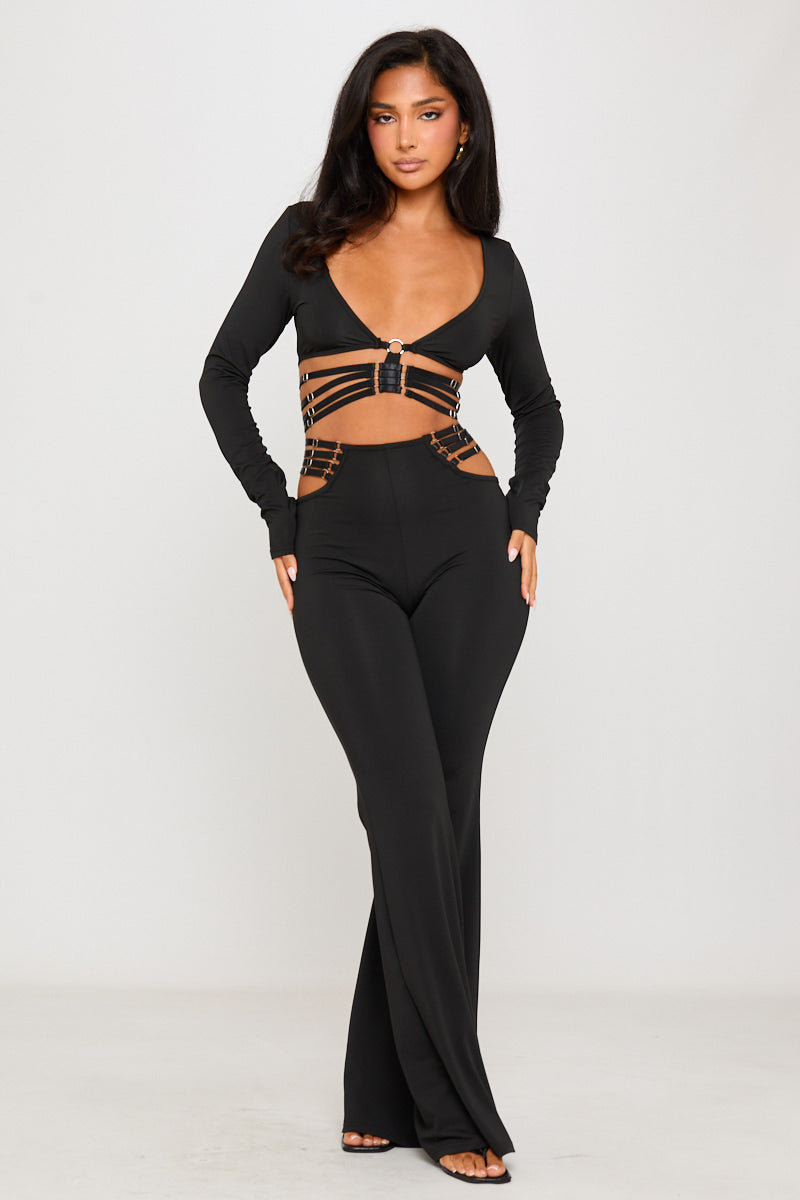 Contour Cut Out Flare Co-Ord Set