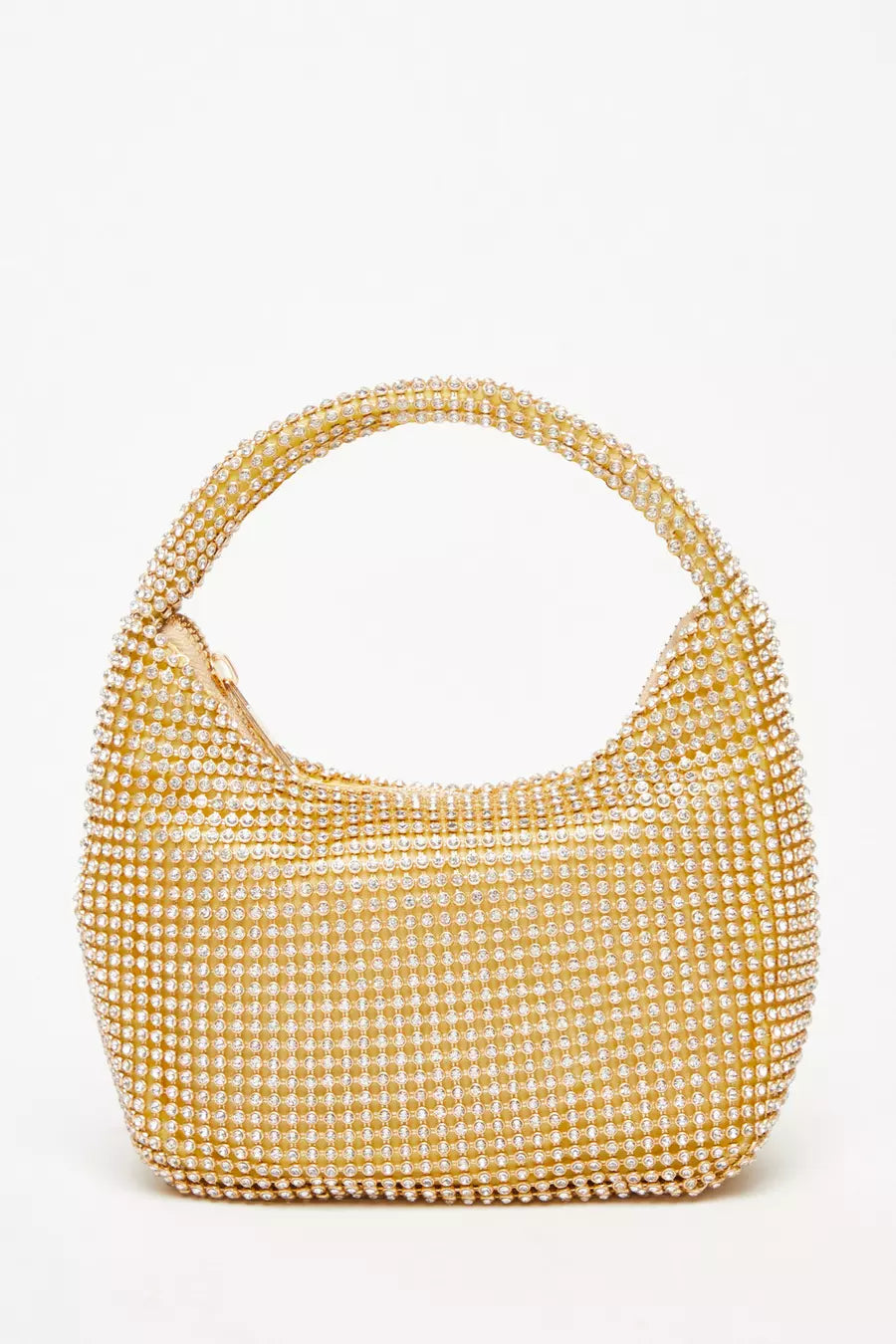 Gold Diamante Pouch Bag