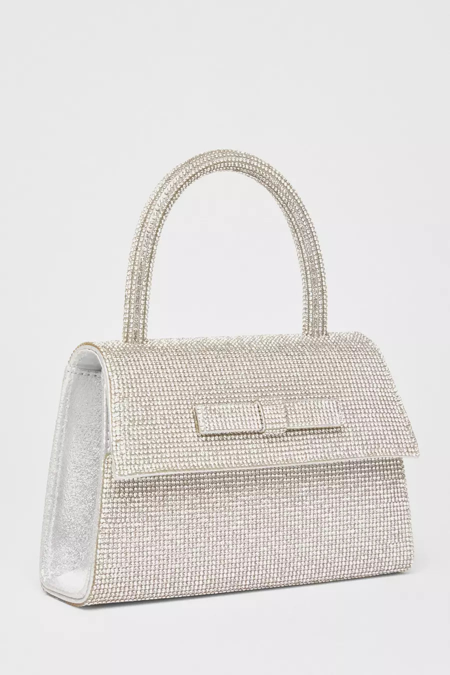 Gold Diamante Top Handle Bag