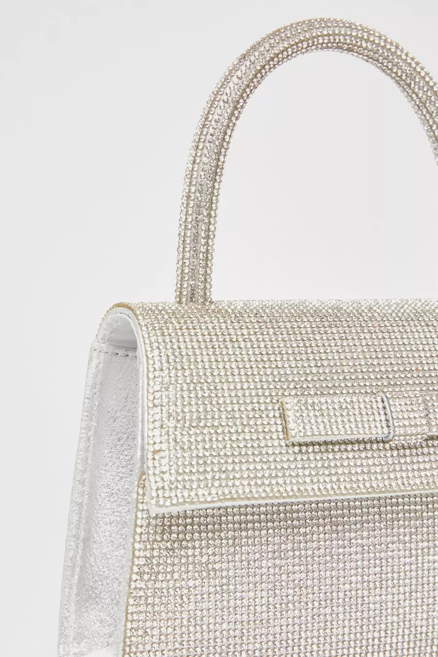 Gold Diamante Top Handle Bag