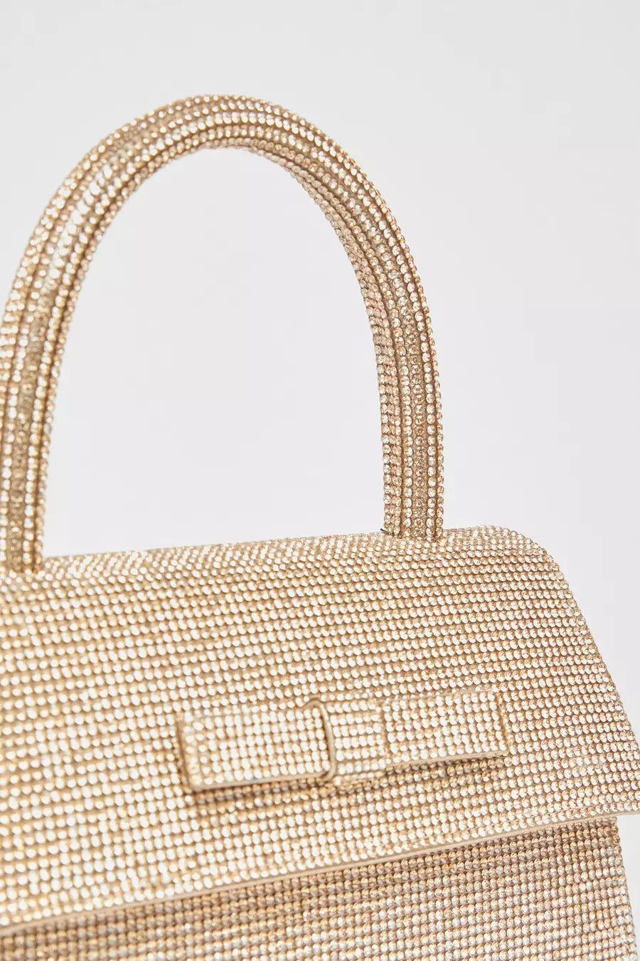 Gold Diamante Top Handle Bag