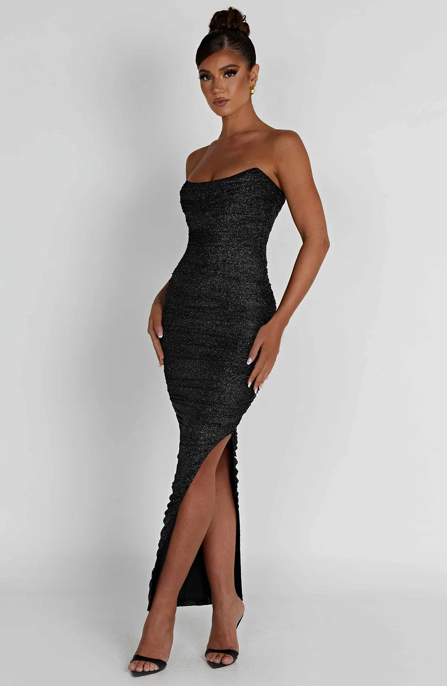 Demi Maxi-jurk - Zwarte glitter