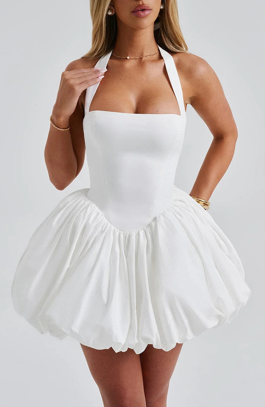 Maricia Mini-jurk - Ivoor