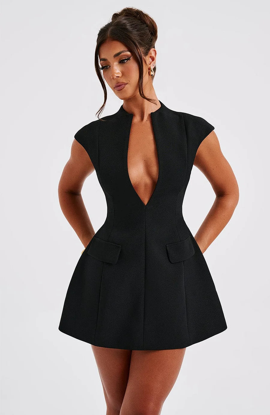 Suri Mini Jurk - Zwart