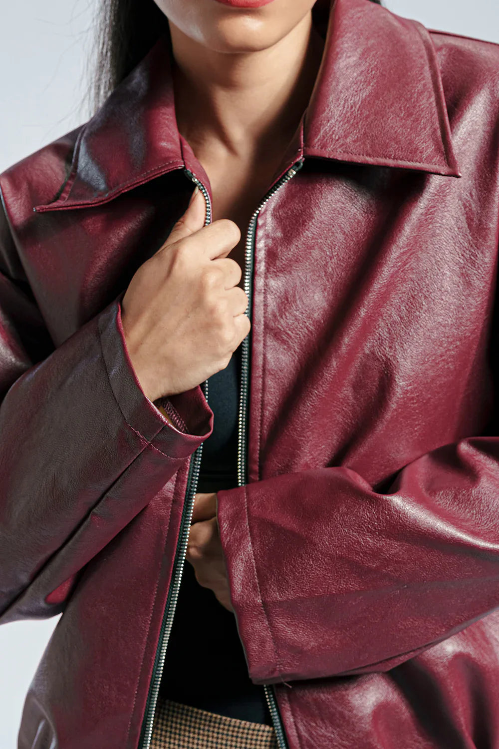 Clémence – The Parisian Faux Leather Jacket