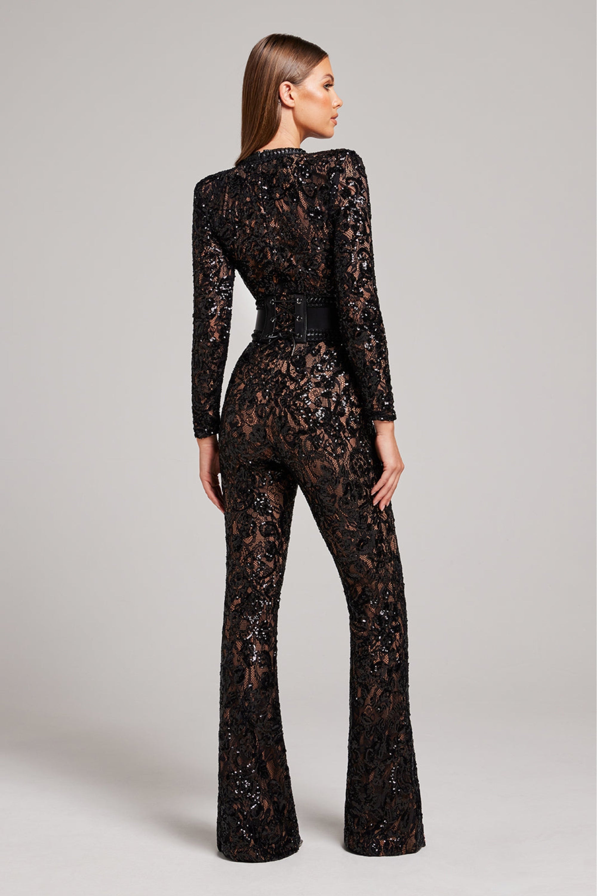 White Lace Elegant Jumpsuit