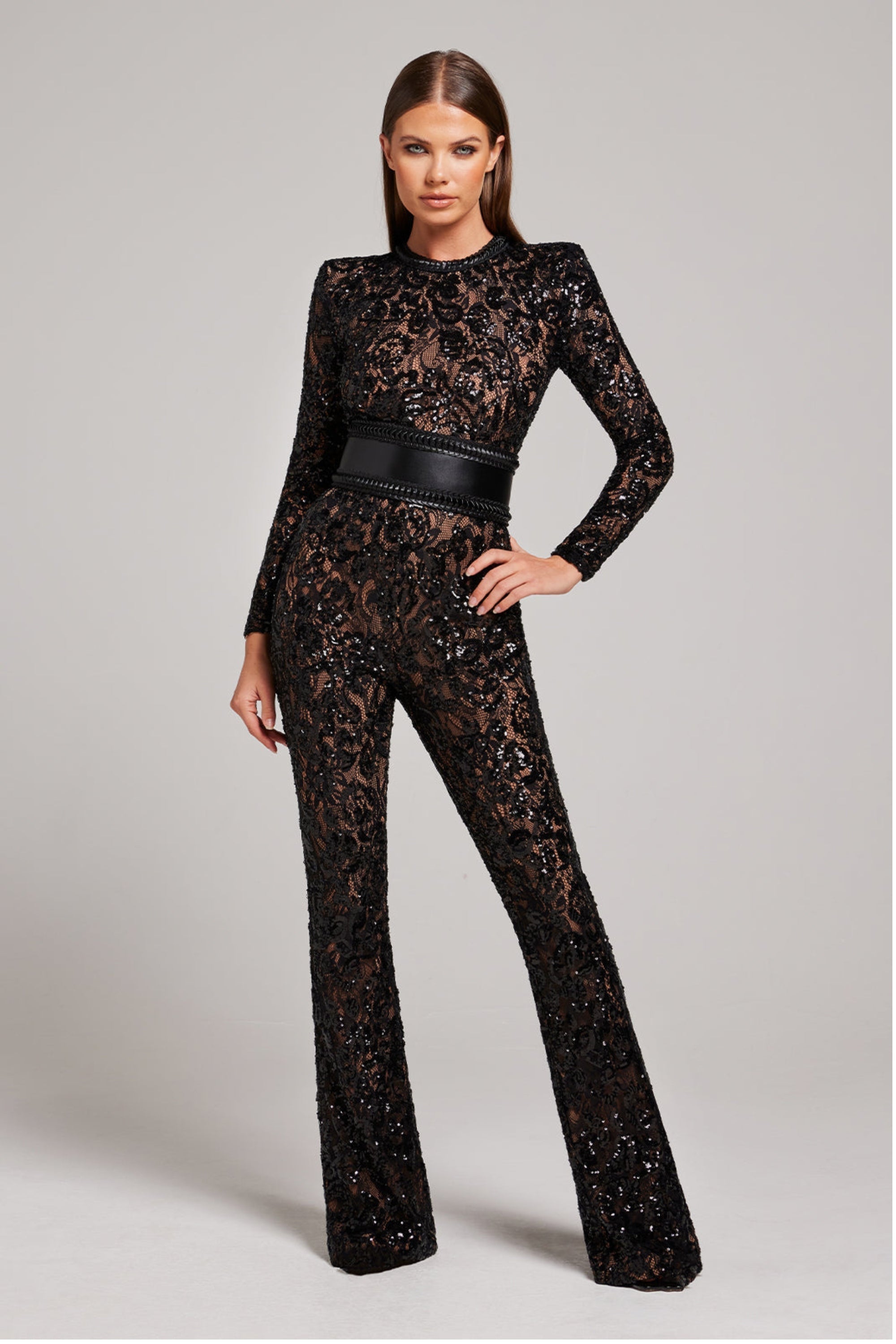 White Lace Elegant Jumpsuit