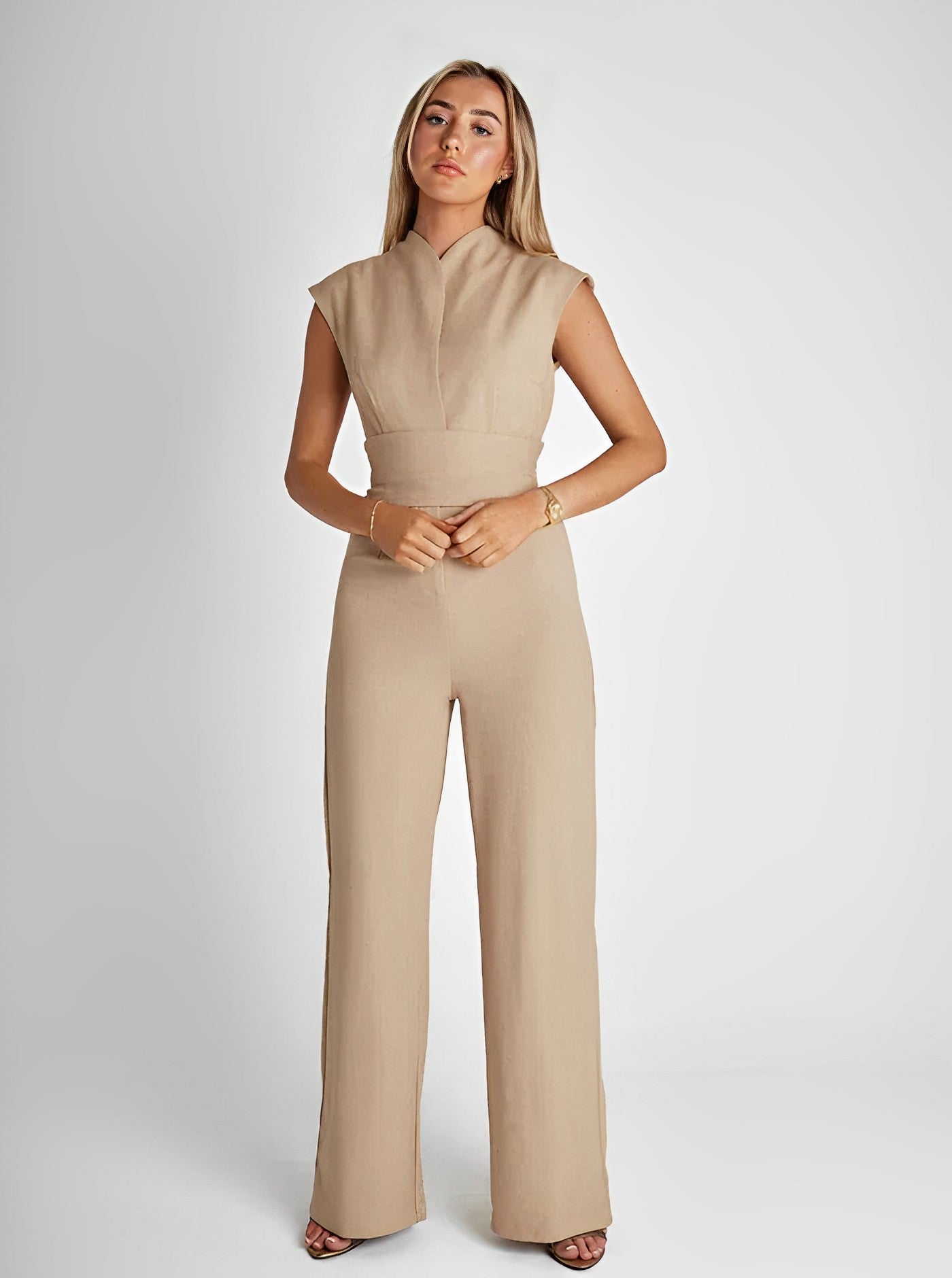 Black Sleek Sleeveless Jumpsuit