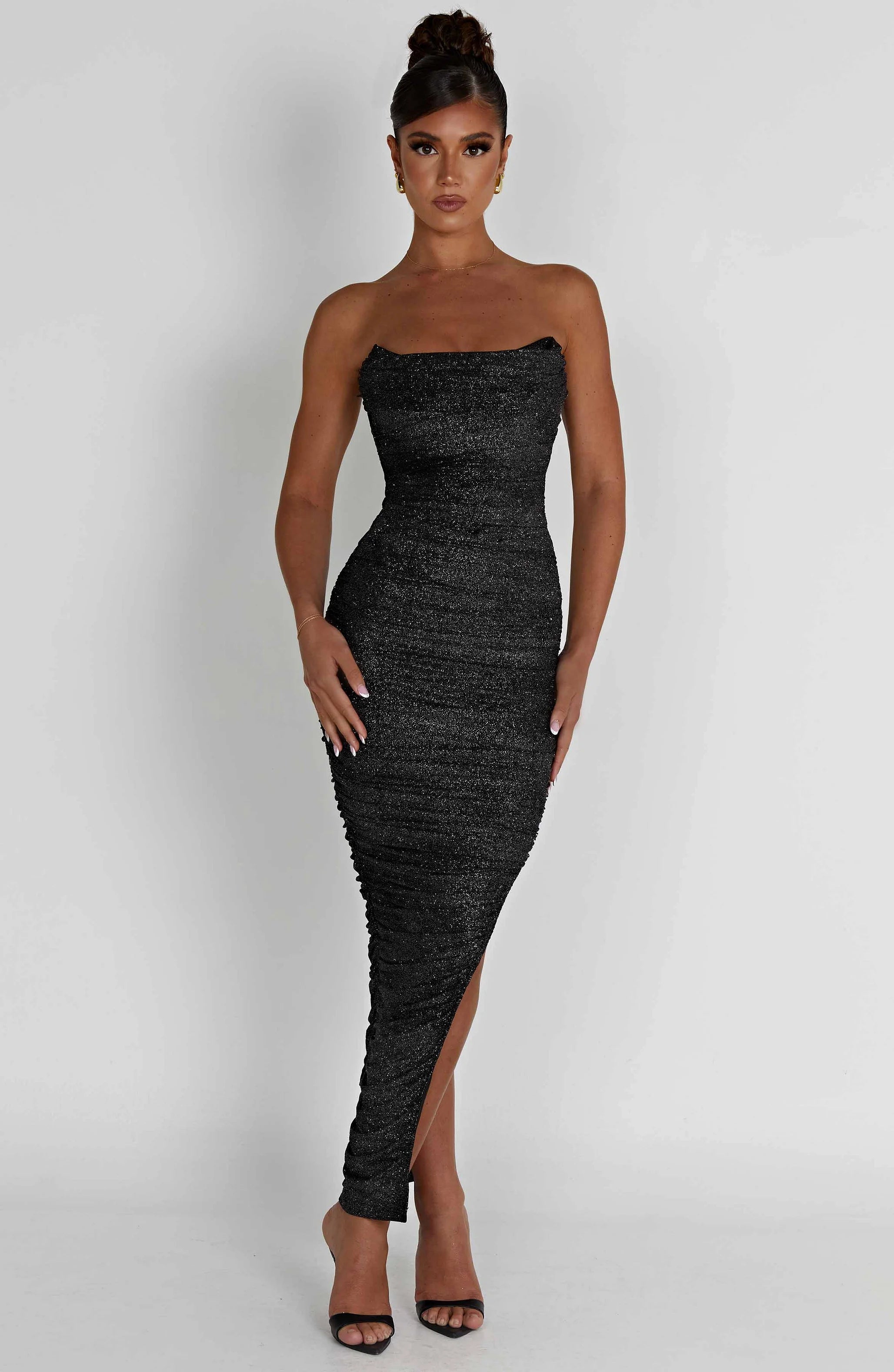Demi Maxi-jurk - Zwarte glitter
