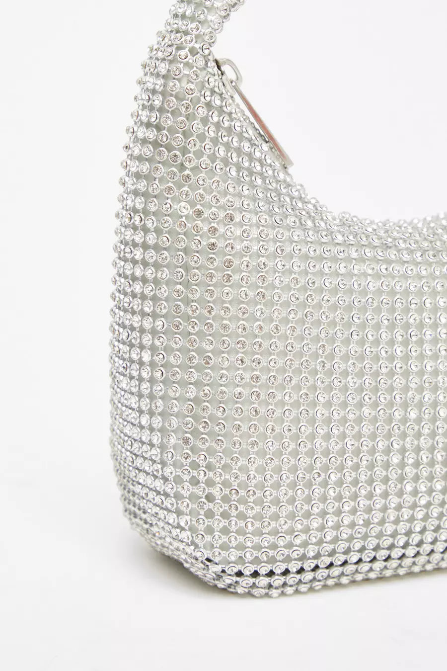 Gold Diamante Pouch Bag