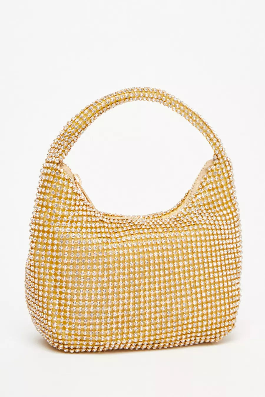 Gold Diamante Pouch Bag