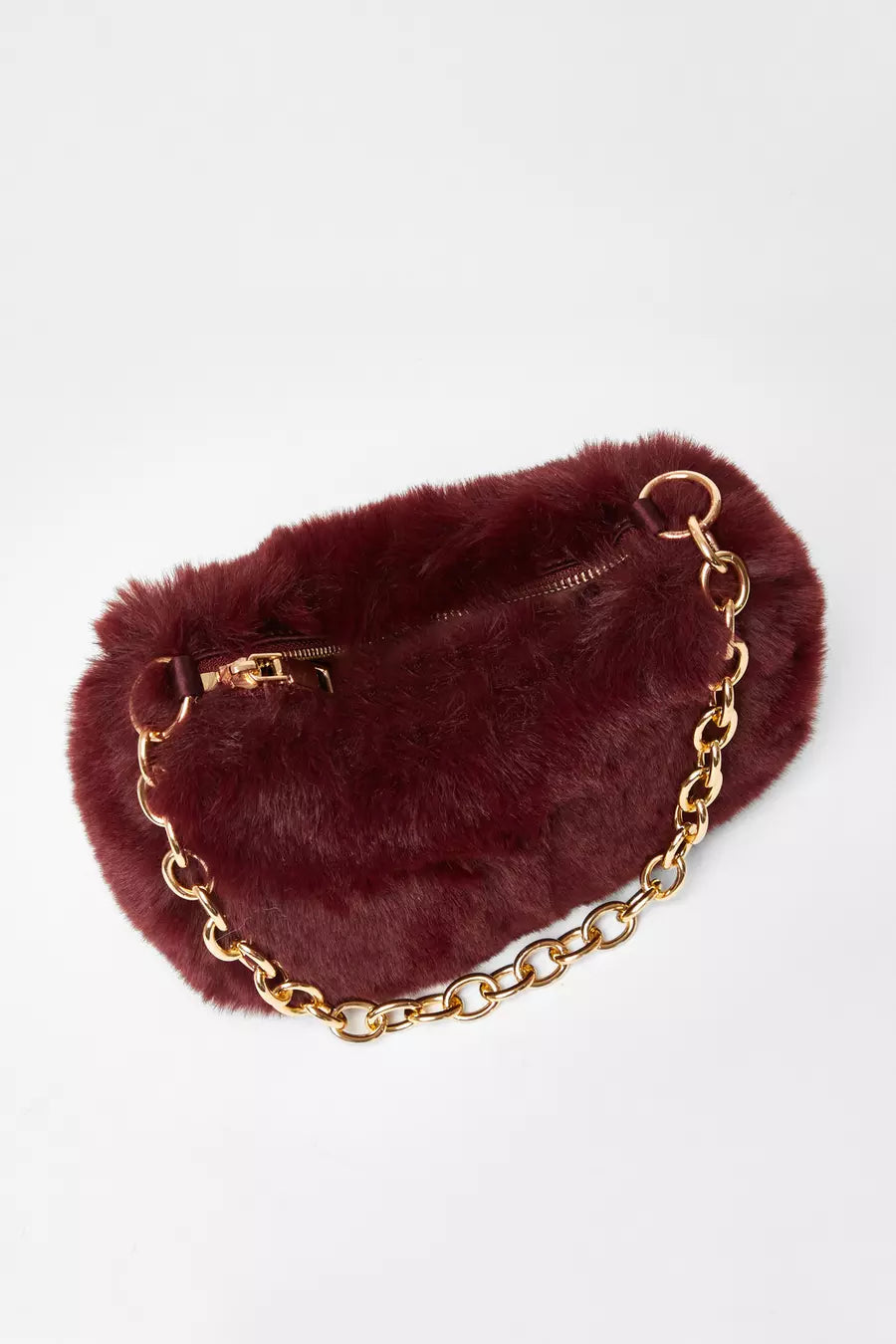 Burgundy Organza Rose Box Bag