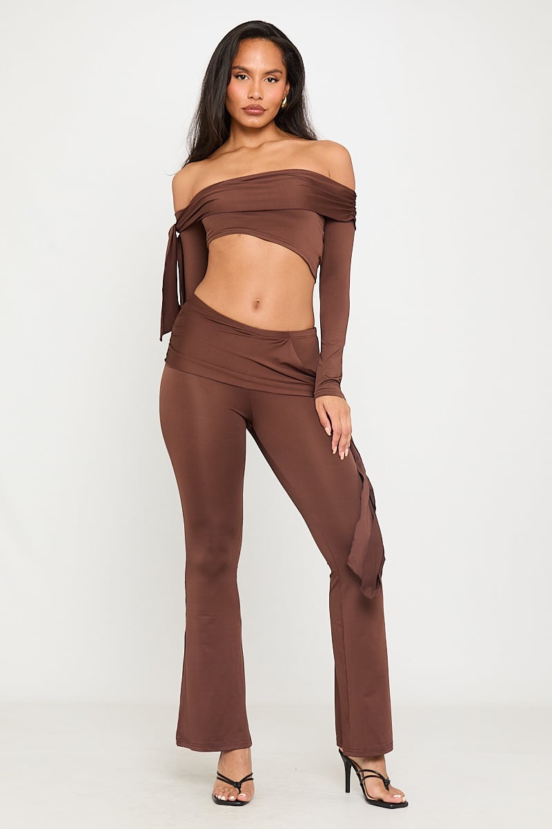 Elevated Off Shoulder Flared Matching Co-Ord